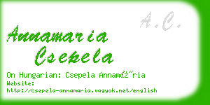 annamaria csepela business card